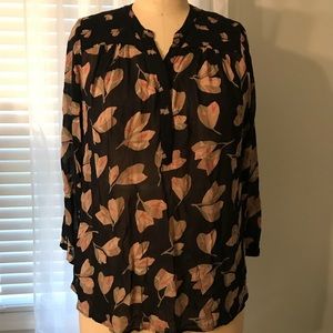 Lucky Brand Leaf print tunic